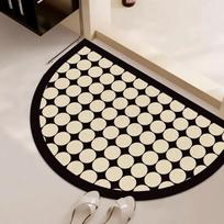 Pusapvalė žemės diatomito grindų kilimėlis, vonios kambario vandens absorbcija, neslystantis, greitai džiūstantis, dušo ir kritimo prevencija 40X60cm 15.7X23.6in gray