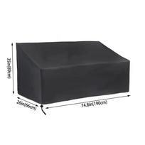 Atsparus vandeniui lauko baldų užvalkalas Sodo terasos Lietaus UV Stalo apsauga Sofos 190x66x89cm