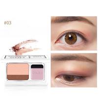 Chameleono atspalvių gradientinė blizgi akių šešėlių paletė su blizgučiais ir šviesinančiais pigmentais 03# beige