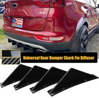 4 vnt. universalus Kia Sportage SX 2000-2022 galinio buferio lūpų difuzorius Ryklio pelekų dangtelio aptakas kėbulo komplektas automobiliui Glossy Black black