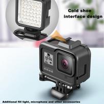 Apsauginis rėmelis GoPro Hero 8 veiksmo kamerai Stabilus korpuso tvirtinimo pagrindas Tvirtas kameros korpusas Pilnas juoda