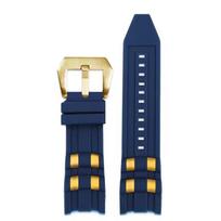 Guminis laikrodžio aksesuaras dirželis suderinamas su Invicta Russian Professional Divers silikoninis metalinis granulės apyrankė 26mm 26mm beige