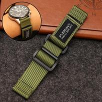 Karštas Top Nailono Nato laikrodžio dirželis Seiko no.5 007 serijos sportiniam laikrodžiui 20mm 22mm 24mm Valiutos laikrodžio dirželis 24mm armijos žalia spalva