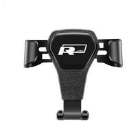 2026 Naujas VW VOLKSWAGEN Automobilio Gravitacinis Telefono Laikiklis Oro Angos Spaustukas Atrama Stovas GPS Skirtas VW R GTI Polo Golf Passat Tiguan Ar black