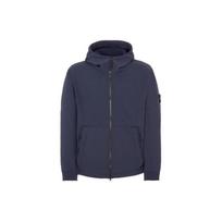 Stone Island FW22 Vienspalvė Užtraukiama Laisvo Kirpimo Su Gobtuvu Ilgomis Rankovėmis Striukė Vyriška Striukė Tamsiai Mėlyna 7715Q0122-V0020 M black