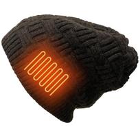 Washable Heated Hat Battery Heated Beanie Hat Winter Heated Hat for Men Women red