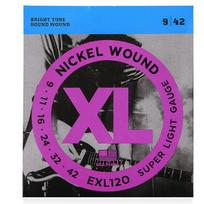Elektrinės gitaros stygos D'Addario Įvairaus storio EXL110 EXL115 EXL120 EXL130 GZW EXL120 purple
