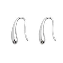 Elegant Teardrop Earrings For Women Smooth Glossy Surfaces Everyday Wear Lightweight Alloy Jewelry Accessories white