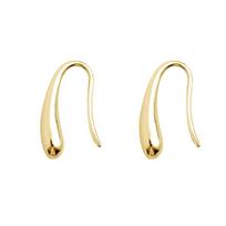 Elegant Teardrop Earrings For Women Smooth Glossy Surfaces Everyday Wear Lightweight Alloy Jewelry Accessories beige