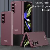 Samsung Z Fold 5 Ultra-Thin Skin-Feel Protective Case, Full Coverage, Anti-Fall, Fine Hole Design Samsung Z Fold5 vyno raudonos spalvos