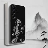 Roko L-Led Z-Zeppelin Grupės Telefono dėklas Samsung S25,S24,S23,S22,S21,S20,S10,Ultra,Plus,Lite,FE,Minkštas silikoninis juodas dangtelis Samsung S105G