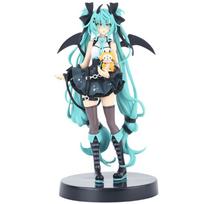 Hatsune Miku Figure Fairy Tale Wonderland Series Action Miku Collectible Models Decorative Decorations Cute And Charming Present PVC Figurine black