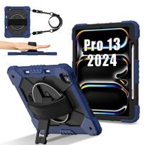 Rotating Stand Case Universal for IPad Pro 13 2025 M5 2024 M4 A3360 A3361 A3362 A2926 A2925 A3007 Hybrid Cover Shoulder Strap iPad Pro 13 2025 M5