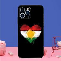 Kurdistano vėliavos telefono dėklas iPhone 16 15 14 13 12 11 17 Pro Max Plus 12 13 mini 16e 17 Air Bamperio dangtelis iPhone 17Pro MAX