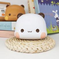 Cute Bubu Dudu Squeeze Stress Toy Kawaii Cartoon Shape Panda Stress Relief Toys Quick Rebound Doll Christmas /birthday Gift white