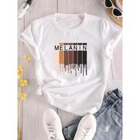 Juodo Pasididžiavimo Melanino Marškinėliai Moterims Vyrams Afro Karalienės Karaliai T-shirt Vyrams Moterims Vasariniai Trumpomis Rankovėmis Marškinėliai Viršutiniai Drabužiai L white
