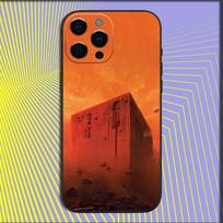 Z-Zdzislaw Beksinski meno dėklas telefonui iPhone 16,15,14,13,12,11,Pro,X,XS,Max,XR,Plus,Mini Minkštas juodas dangtelis iPhone16promax orange