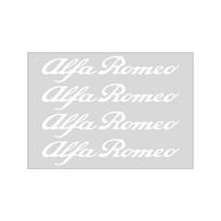 For Alfa Romeo 147 159 Giulietta Giulia Mito Spider Alpha Nheadrest 4Pcs Car Door Handle Stickers Tire Rear View Mirror Decals balta