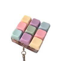 Keyboard Fidget Toy Keyboard Fidget Keychain Keyboard Decompression Button Finger Clicker Toys Button Stress Relief Fidget Toy gray