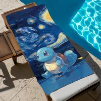 Tapyba SRO Rankšluostis P-PokemonS-ES Pirties Dovana BaseinasSporto Salė Paplūdimys Kelionės Dušas Greitai Džiūstantys Sportiniai Aliejiniai Rankšluosčiai Stovyklavimas Minkšti STJ40x70CM blue