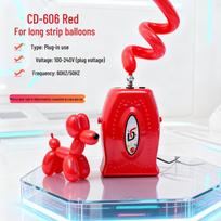 Dual-Layer Electric Balloon Air Pump Inflator for Round and Long Strips red
