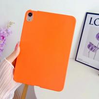 Case For iPad 2026 A19 A16 Pro M5 11 12.9 13 inch mini Air 8 4 5 6 7 9 10 th 11th 12th Generation M4 M3 M2 TPU Soft Silicone Cover iPad Pro 11 2024 M4 oranžinė