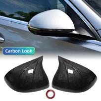 For Mercedes-Benz C-Class W206 2025-2025 glossy black carbon fiber style car rearview mirror cover car accessories