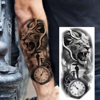 1 lapas Miško genčių vilko laikinos tatuiruotės vyrams moterims ant rankos kojos vandeniui atsparios realistiškos netikros tatuiruotės lipdukai ilgai išliekančios China Mainland