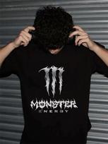 Per dydeli Y2K Monster Energy marškinėliai S black