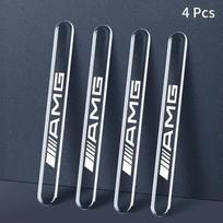 2026 Hot 4pc Car Door Handle Bowl Edge Protection Guards Buffer Trim Scratch Protective Stickers For Mercedes Benz W211 W204 W210 CLA GLA black