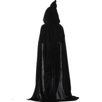 Helovino Suaugusiųjų Vaikų Raganių Apsiaustas Su Gobtuvu Cosplay Kostiumas Mirties Apsiaustas Karnavalo Šventės Helovino Ilgas Apsiaustas 8 Spalvų 70cm black