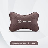 Nappa odos automobilio galvos atramos kaklo pagalvėlė juosmens paminkštinimas Lexus F-SPORT ES RX NX LS UX LM LX GX LC RZ IS CT GS RC HS SC TX LBX JX1 gray