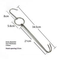 Stainless Steel Beef Meat Clasps Duck Goose Turkey Hooks Roast Duck Bacon Bbq Storage Hanger 330mm white