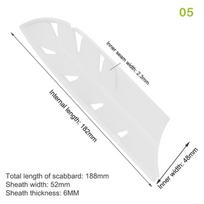 3.5/5/7/8 Inch Kitchen Knife Sheath White Plastic Knife Covers Knife Blade Protector Cover Edge Guards Case Kitchen Accessory 5 white