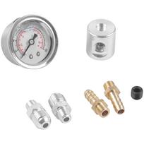 0-160 Psi diapazono kuro slėgio matuoklis su AN6 adapterio rinkiniu, įskaitant T formos adapterį A white