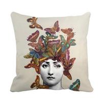 Piero Fornasetti Pagalvės užvalkalas Dekoratyvinės pagalvės Sofai Pagalvės užvalkalai 50X50 Pagalvės užvalkalo dekoras 40X40 Pagalvių užvalkalai Pagalvių užvalkalai Linen 45*45(CM)-1Pcs