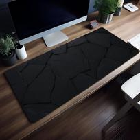 Map Multi Grey Abstract topographic Mouse Pad Non-slip Thickened Large Writing Lockedge Office Student Gaming Cushion MousePad 30cmx60cm(11.8x23.6inch) gray