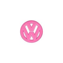 ABS Plastic Car Steering Wheel Emblem Trim Sticker For Volkswagen VW Golf Passat Bora Jetta Tiguan CC Scirocco Lavida Santana pink