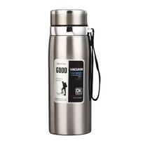 800/1000ml Sportinis termosas Nerūdijančio plieno kavos puodelis Izoliuotas vandens buteliukas Kasdieniam naudojimui 800ml sidabras