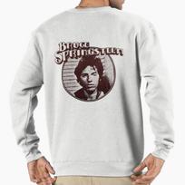 Unisex Cotton Sweater Pullover Hoodie Printed Sweater Bruce Springsteen Vintage Pullover Sweatshirt Casual Long Sleeve Sweatshirt M (50-60kg) balta