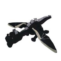 Minecraft Ender Dragon Plush Toy, Standing Flying Dragon Doll, Black Dragon Stuffed Animal, Kids Gift, 35cm 55cm wings with steel wire dragon