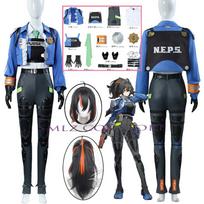 Zhu Yuan Cosplay Game Zenless Zone Zero Costume Criminal Investigation Special Response Team Uniform Halloween Outfit for Women M gray