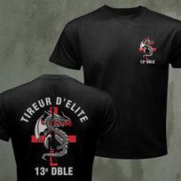 FFL French Legion Etrangere Tireur Delite e DBLE Sniper Army Logo Tshirt Short Sleeve Casual Cotton ONeck Unisexs T Shirts L black
