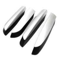 4pcs Roof Rack Rail End Luggage Rack Cover For Toyota Rav4 2013 2018 gray