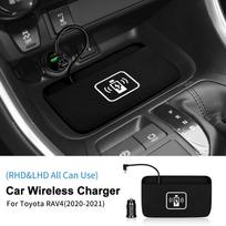 Car Wireless Charger LHD RHD For Toyota Rav4 Rav 4 xa50 2019 2020 2021 2022 15W Mobile Phone Fast Charging Holder Interior One Size gray