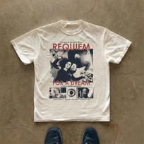 2026 Retro Requiem for A Dream Movie Graphic T‑Shirt Men Women Vintage Cult Film Poster Print Unisex Casual Crew Neck Cotton Short Sleeve Tees Tops XXL gray