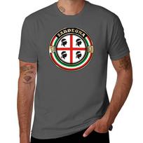 Sardegna quattro mori Sardinia flag gold TShirt Festival Party Tee Top M black