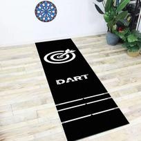 Black Runner Dart Rug Anti-slip Standard Oche Darts Game Mat Decorative Carpet Home Basement Bar Dartboard Accessory 40x260cm 16x102inch