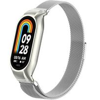 Milanese Bracelet Strap for Xiaomi Smart Band 8, Silver gray