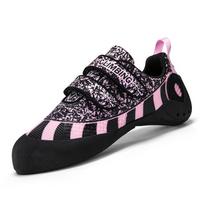Unisex Professional Rock Climbing Shoes for Indoor Gym Wall Training Bouldering Practice Outdoor Climbing Footwear Sizes 32-44 38 black